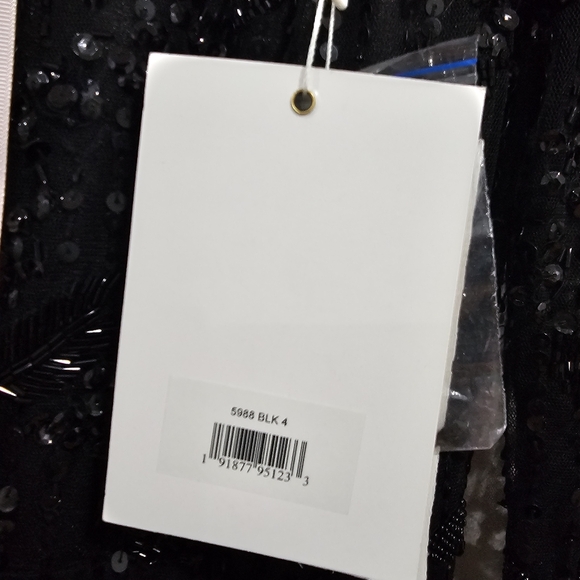 Mac Duggal 5988 Long Sleeve Jewel Neck Dress - Picture 6 of 9